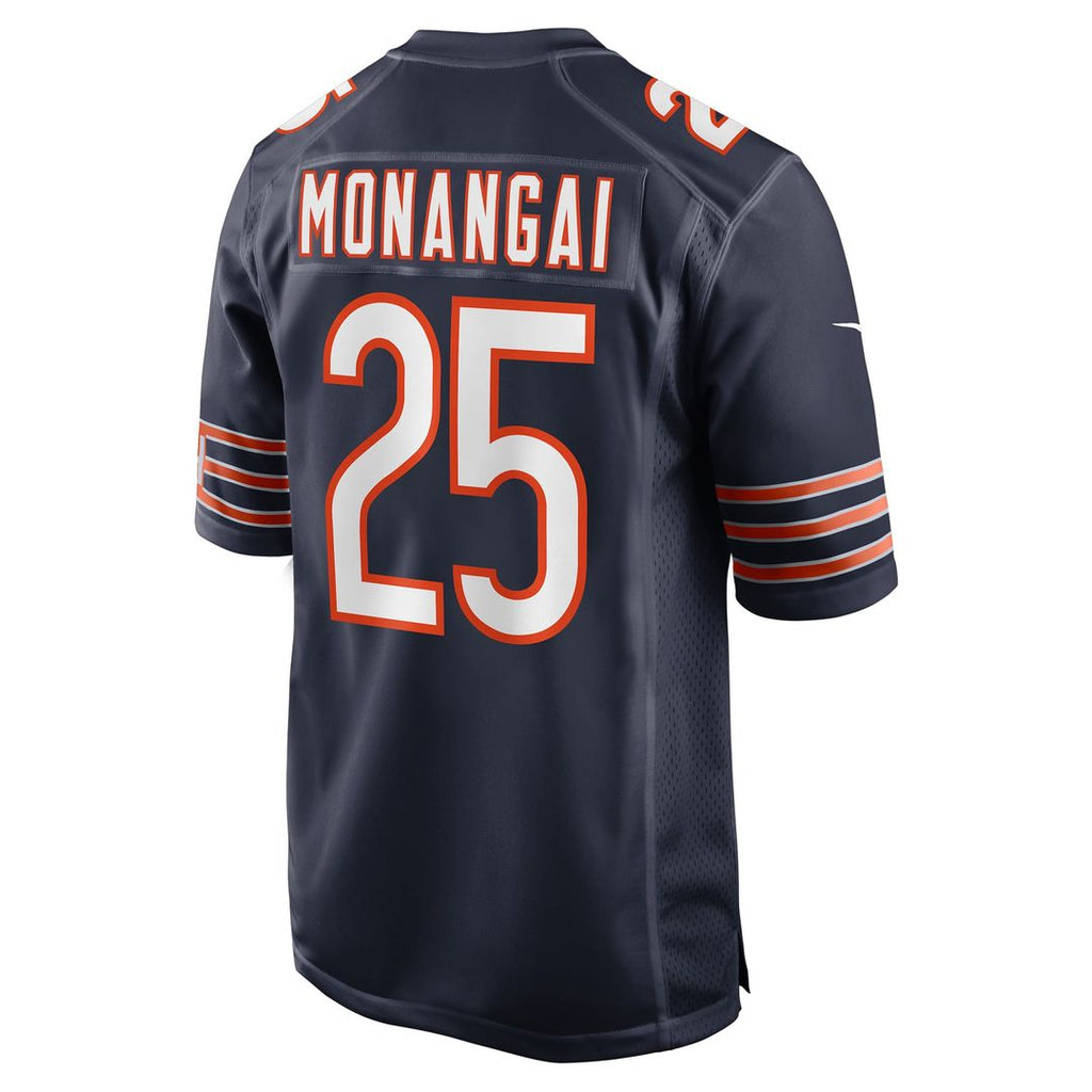 Men's Chicago Bears Kyle Monangai Nike  Navy Team Game Jersey