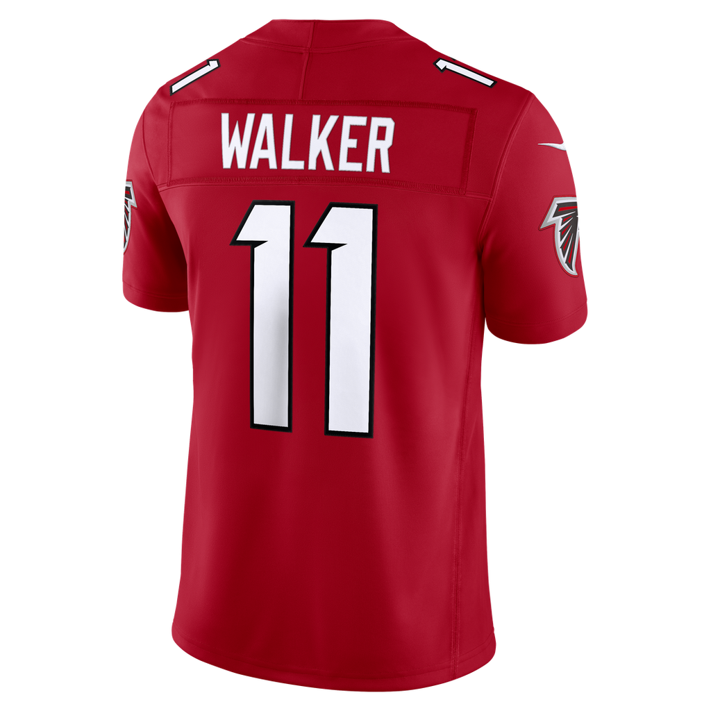 Men's Atlanta Falcons Jalon Walker Nike Red Team Vapor F.U.S.E. Stitched Limited Jersey