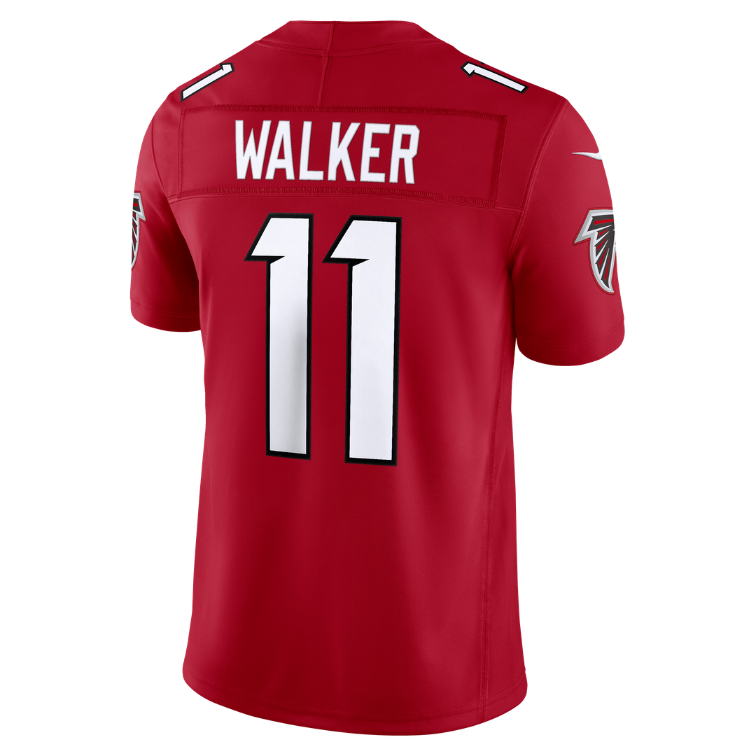 Men's Atlanta Falcons Jalon Walker Nike Red Team Vapor F.U.S.E. Stitched Limited Jersey