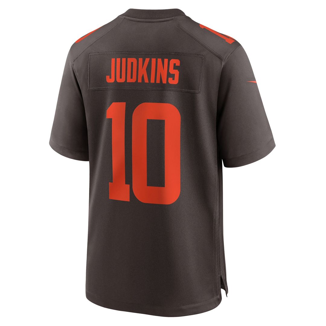 Men's Cleveland Browns Quinshon Judkins Nike Brown Alpha Dawg Game Jersey