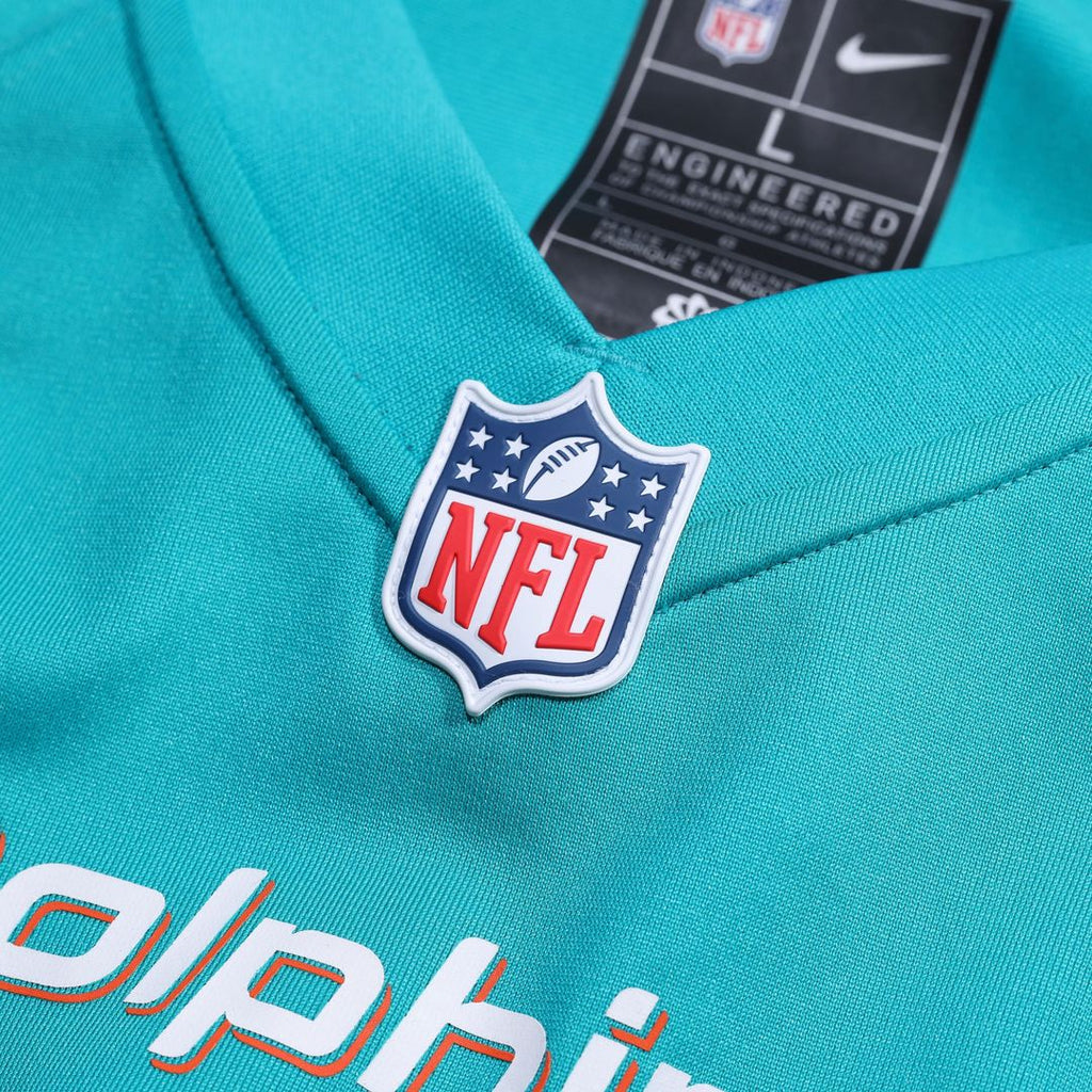 Men's Miami Dolphins Number 1 Groom Nike Aqua Game Jersey