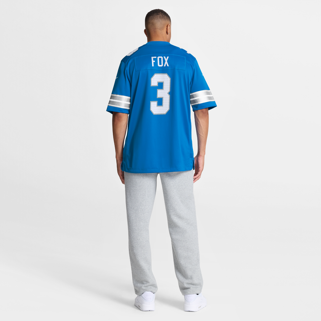 Men's Detroit Lions Jack Fox Nike  Blue Team Game Jersey