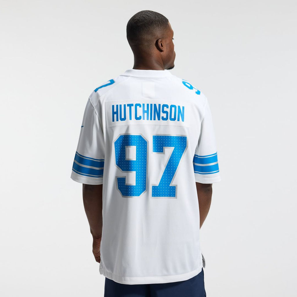 Men's Detroit Lions Aidan Hutchinson Nike White Game Jersey