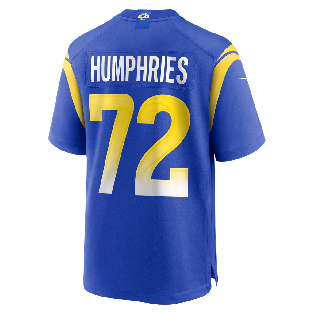 Men's Los Angeles Rams D.J. Humphries Nike  Royal Team Game Jersey