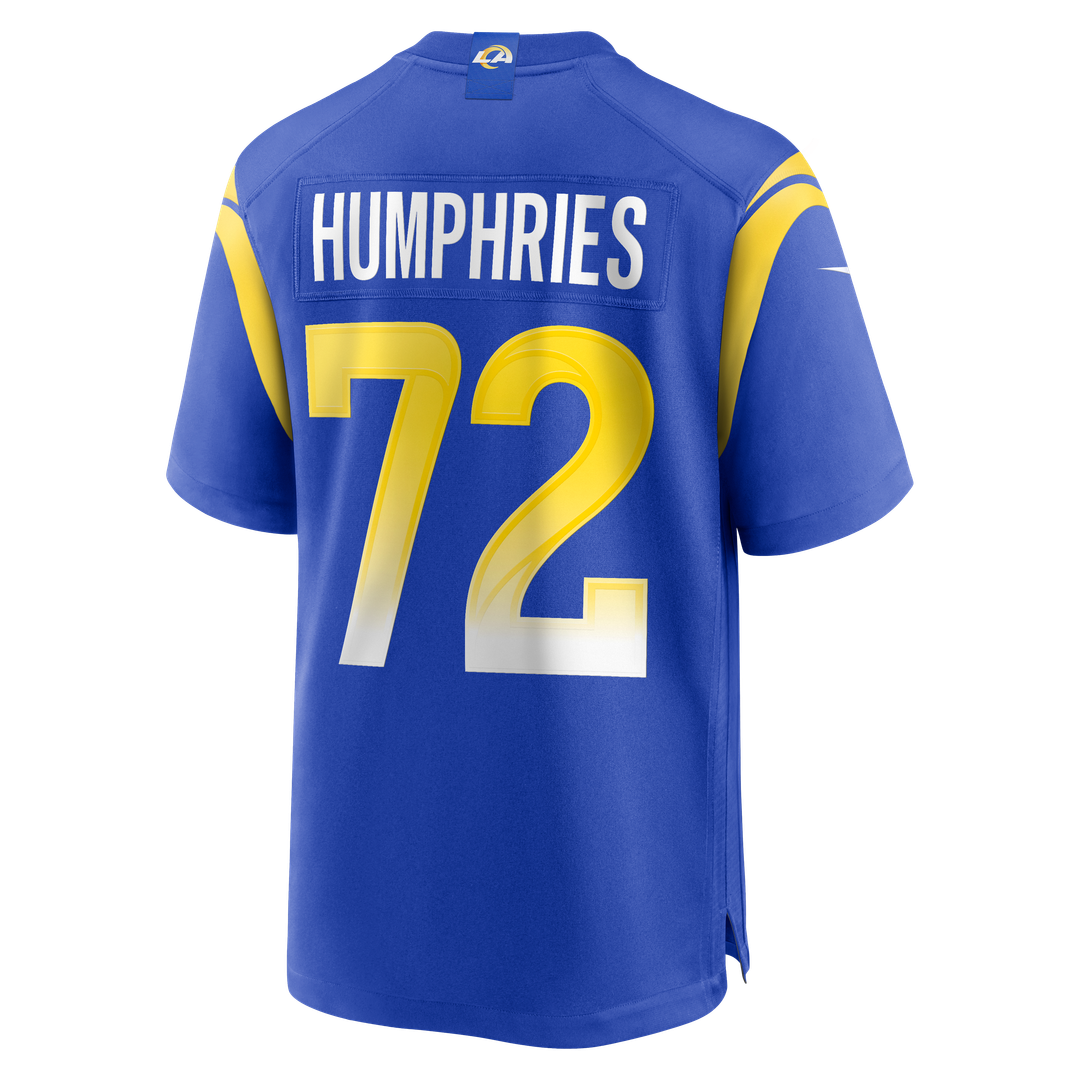 Men's Los Angeles Rams D.J. Humphries Nike  Royal Team Game Jersey