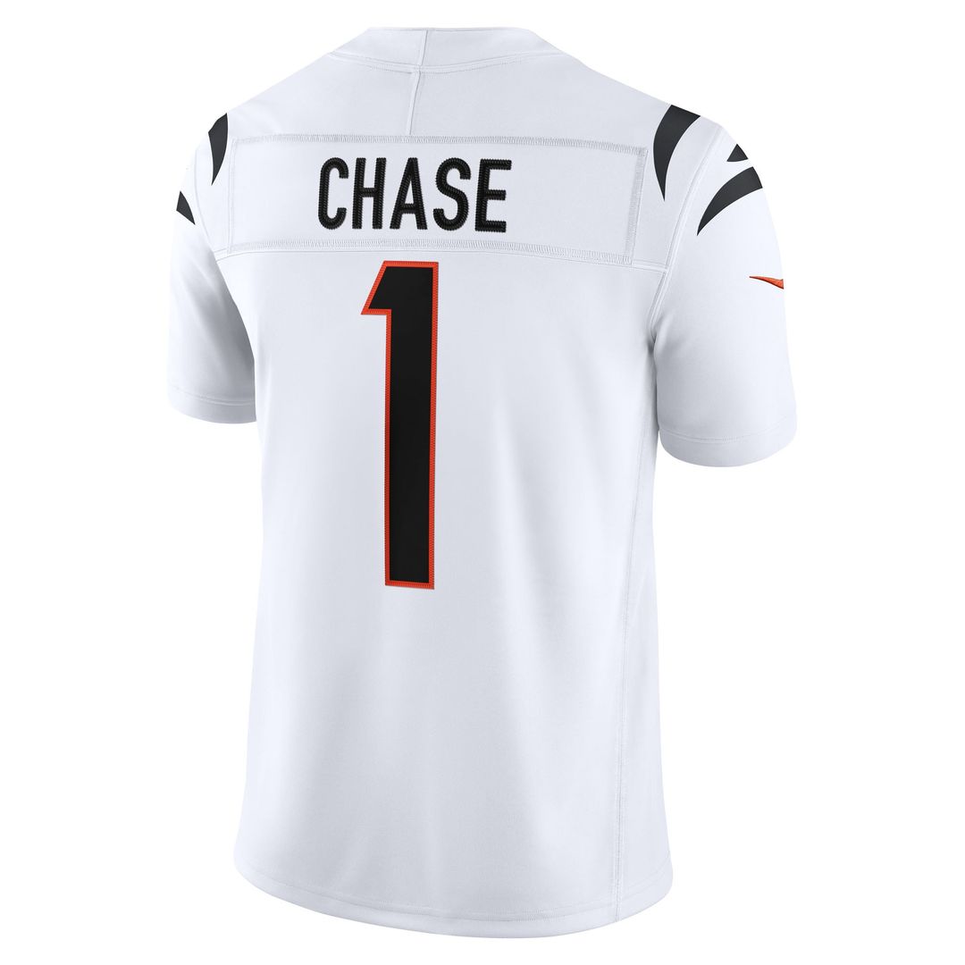 Men's Cincinnati Bengals Ja'Marr Chase Nike Black Team Vapor F.U.S.E. Stitched Limited Jersey