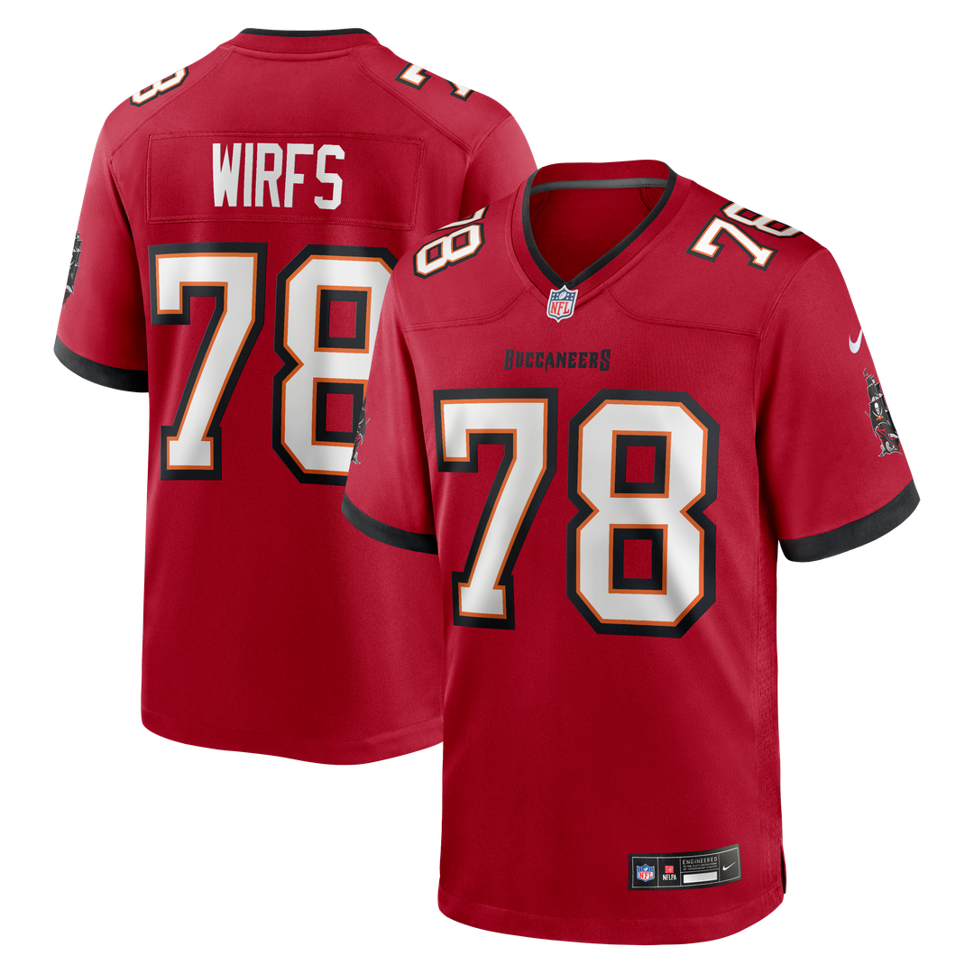 Men's Tampa Bay Buccaneers Tristan Wirfs Nike Orange Alternate Game Jersey