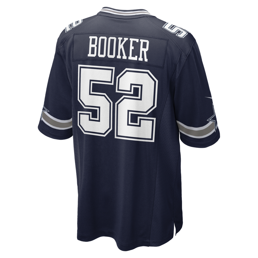 Men's Dallas Cowboys Tyler Booker Nike Navy Team Game Jersey