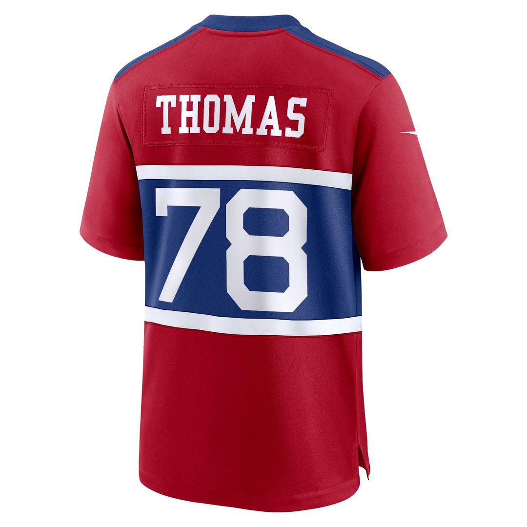 Men's New York Giants Andrew Thomas Nike Century Red Alternate Player Game Jersey