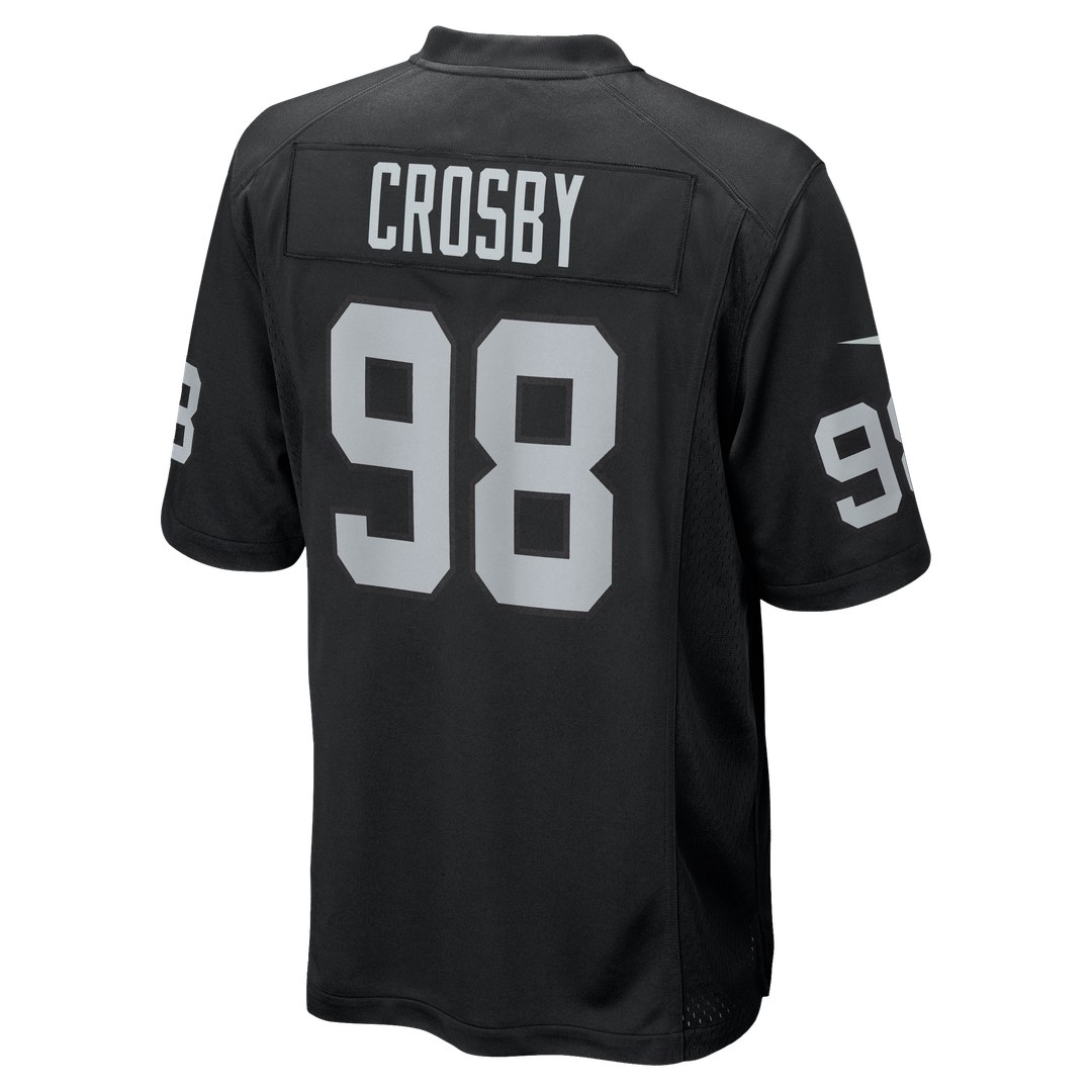 Men's Las Vegas Raiders Maxx Crosby Nike White Alternate Game Jersey