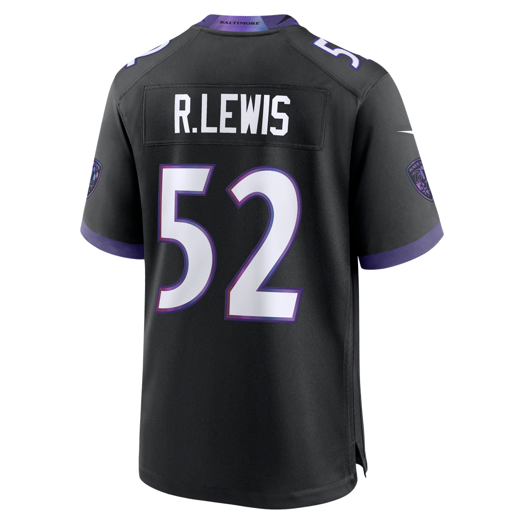 Men's Baltimore Ravens Ray Lewis Nike Black Alternate Retired Player Game Jersey