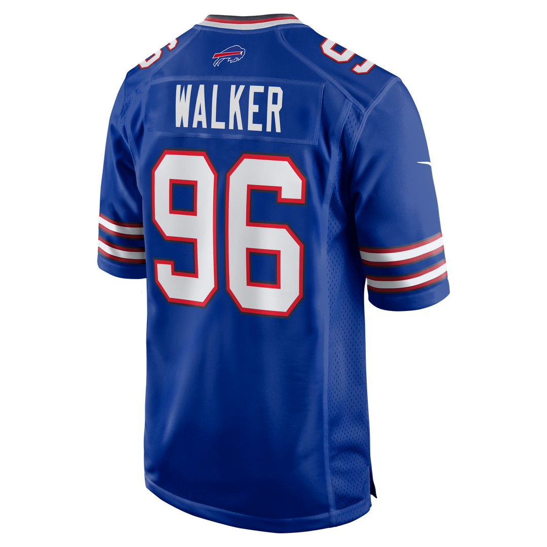 Men's Buffalo Bills Deone Walker Nike  Royal Team Game Jersey