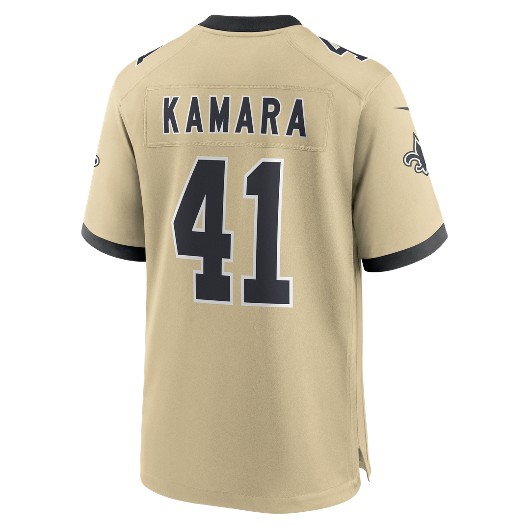 Men's New Orleans Saints Alvin Kamara Nike Black Game Jersey