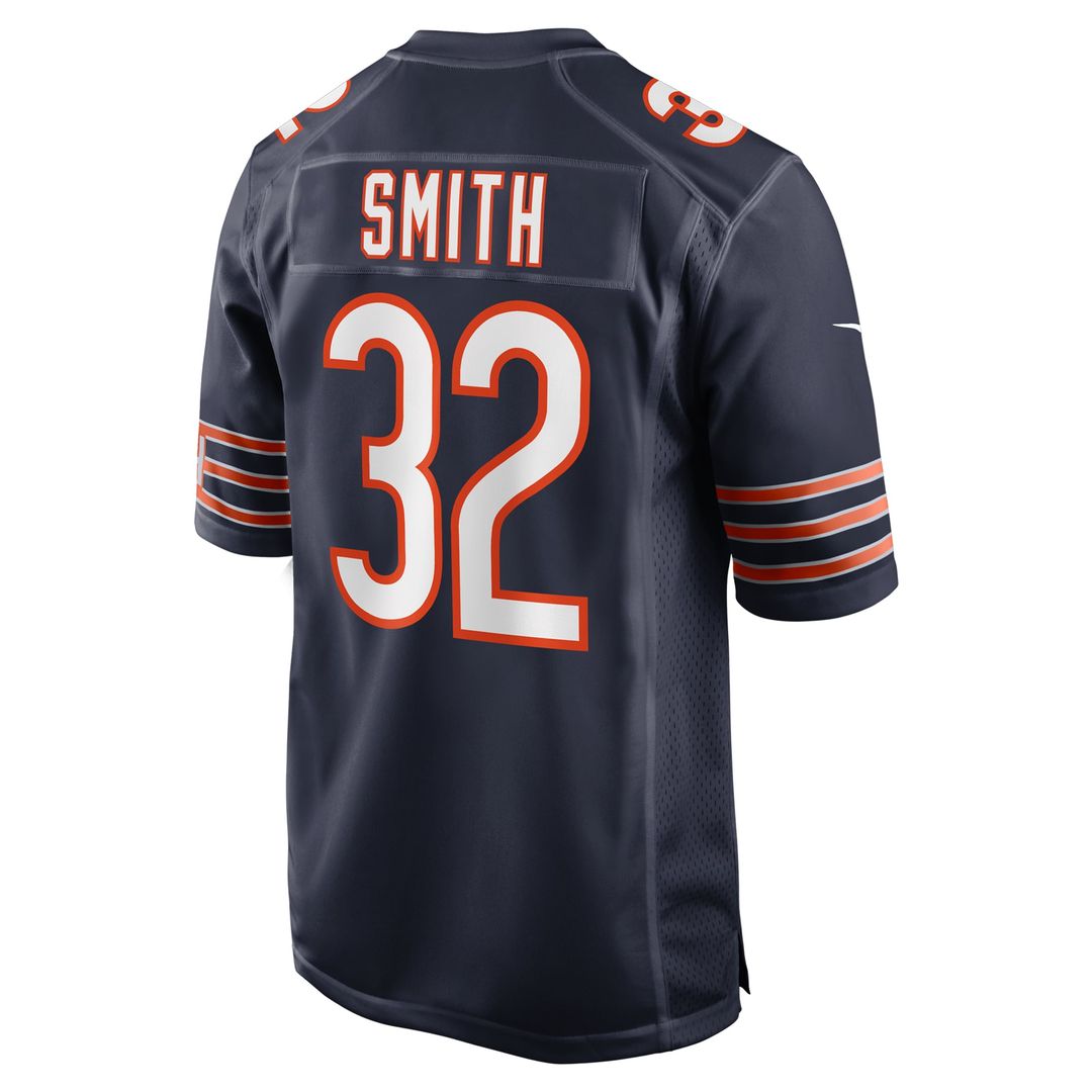 Men's Chicago Bears Terell Smith Nike  Navy  Game Jersey