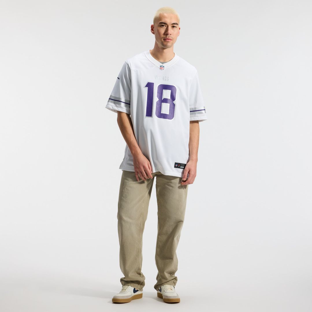 Men's Minnesota Vikings Justin Jefferson Nike White Alternate Game Player Jersey