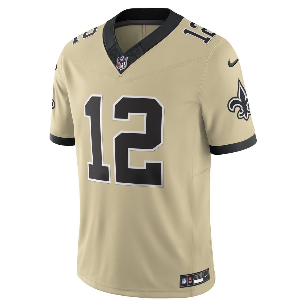 Men's New Orleans Saints Chris Olave Nike Black Vapor F.U.S.E. Limited Jersey