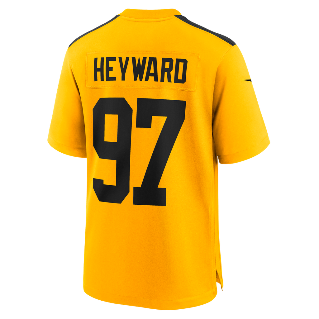 Men's Pittsburgh Steelers Cameron Heyward Nike Gold Alternate 1933 Throwback Game Jersey