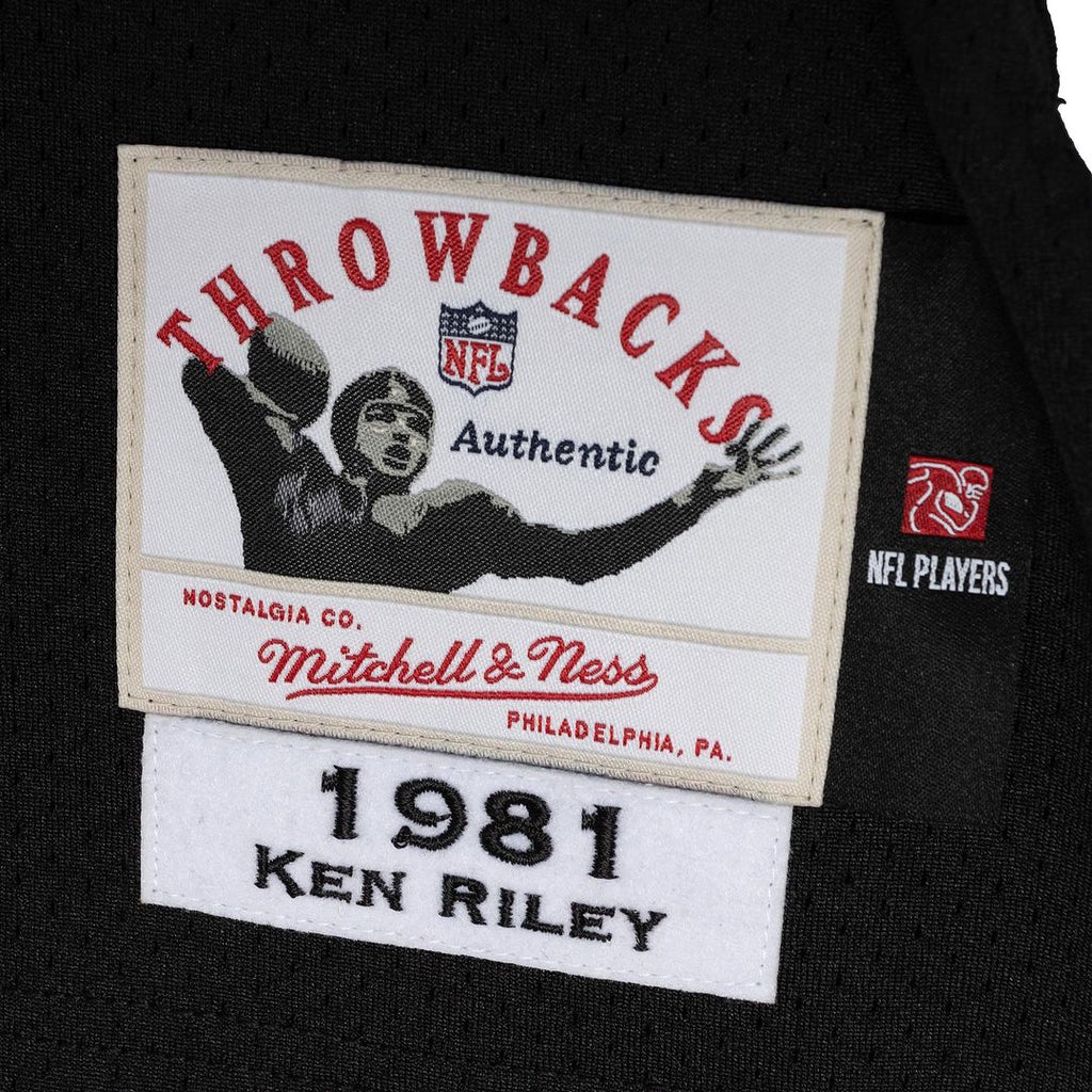 Men's Cincinnati Bengals 1981 Ken Riley Mitchell & Ness Black Authentic Throwback Retired Player Jersey