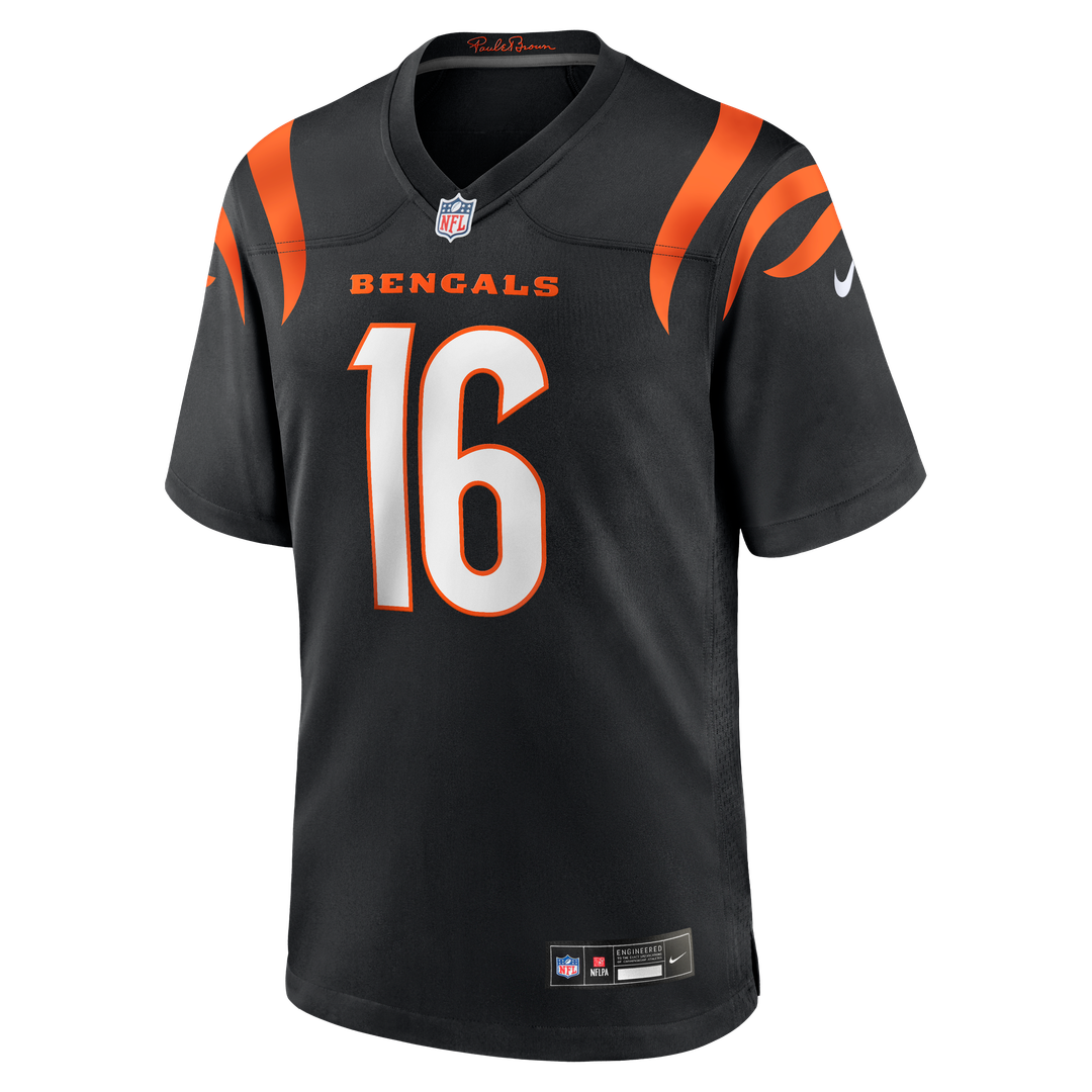 Men's Cincinnati Bengals Joe Flacco Nike  Black Team Game Jersey