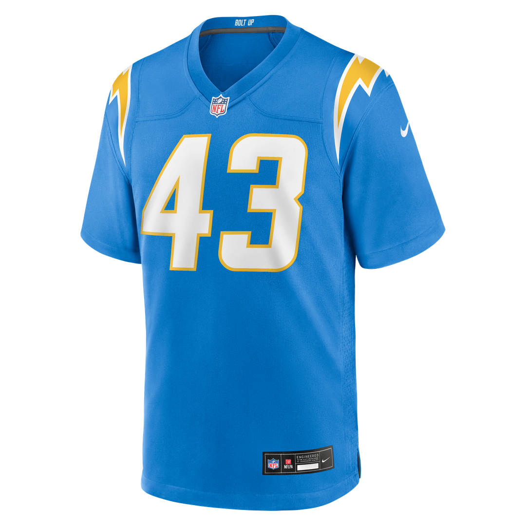 Men's Los Angeles Chargers Troy Dye Nike  Powder Blue  Game Jersey
