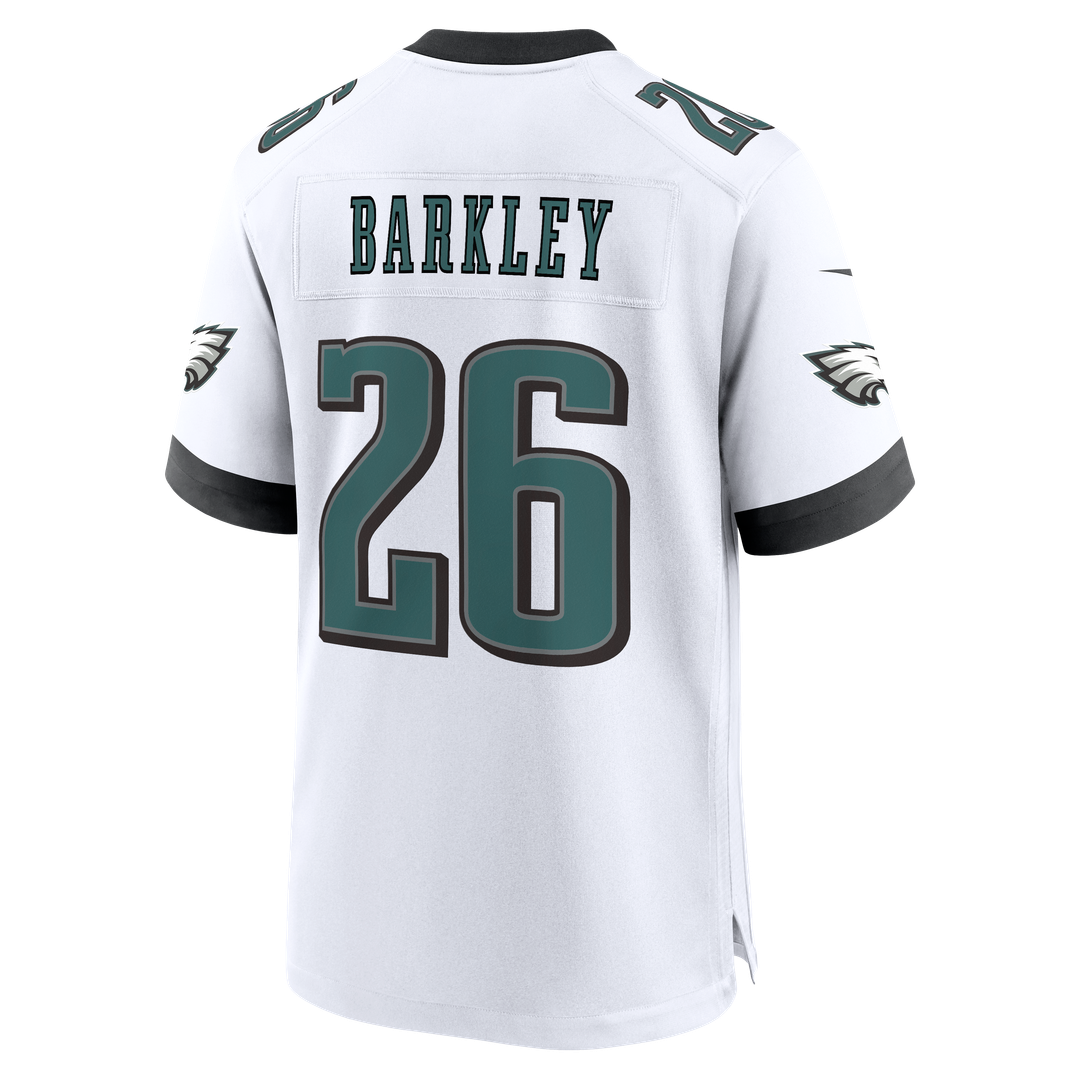 Men's Philadelphia Eagles Saquon Barkley Nike  White Game Jersey