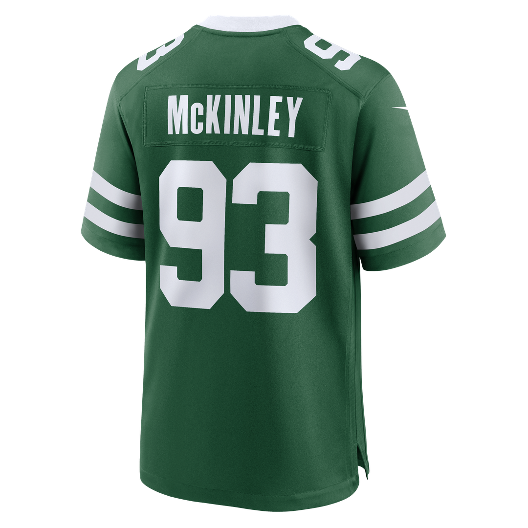 Men's New York Jets Takk McKinley Nike Legacy Green Team Game Jersey