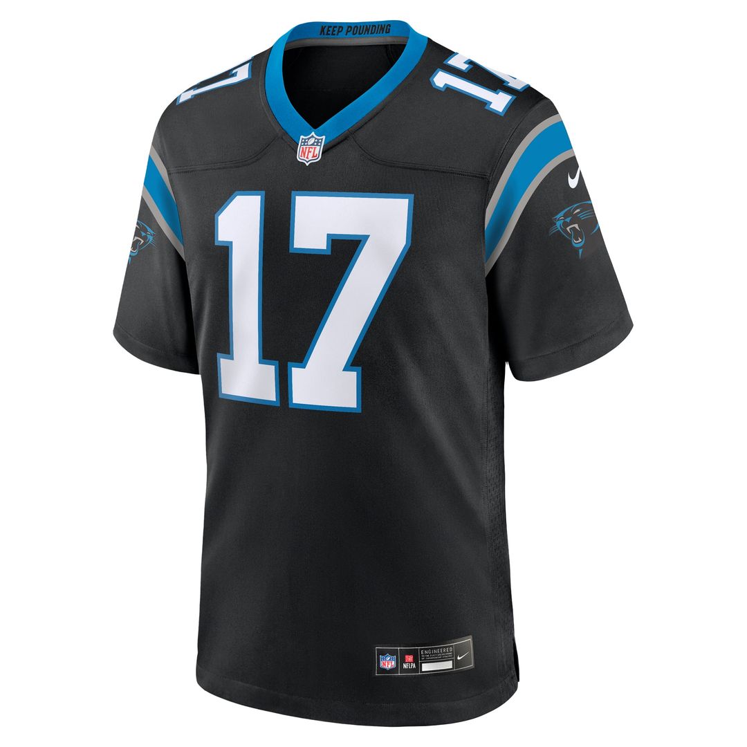 Men's Carolina Panthers Xavier Legette Nike Black Team Game Player Jersey
