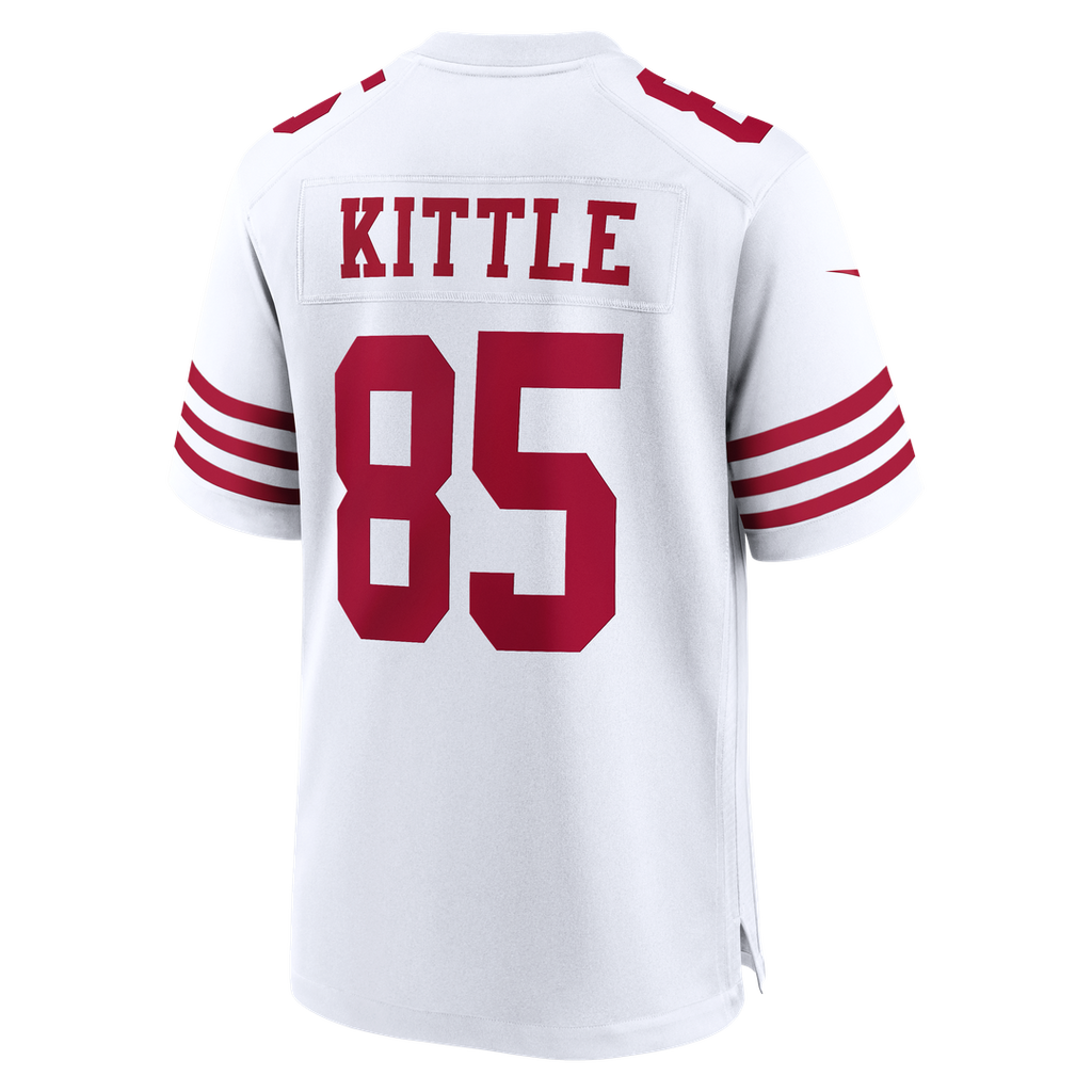 Men's San Francisco 49ers George Kittle Nike Scarlet 80th Anniversary Game Jersey