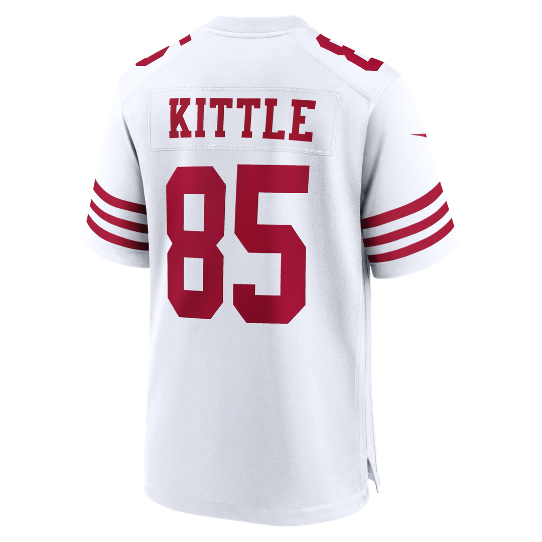Men's San Francisco 49ers George Kittle Nike Scarlet 80th Anniversary Game Jersey