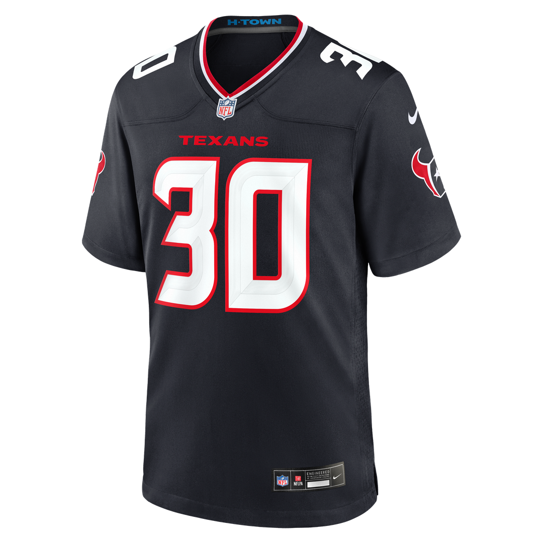 Men's Houston Texans Brandon Codrington Nike  Navy Team Game Jersey