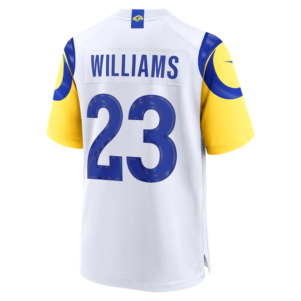 Men's Los Angeles Rams Kyren Williams Nike White White Game Player Jersey