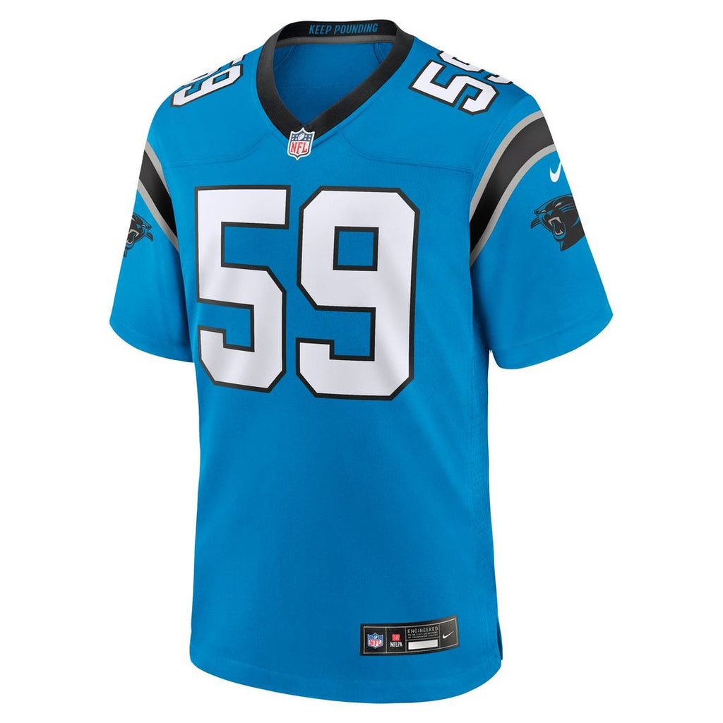 Men's Carolina Panthers Luke Kuechly Nike  Black Team Game Jersey