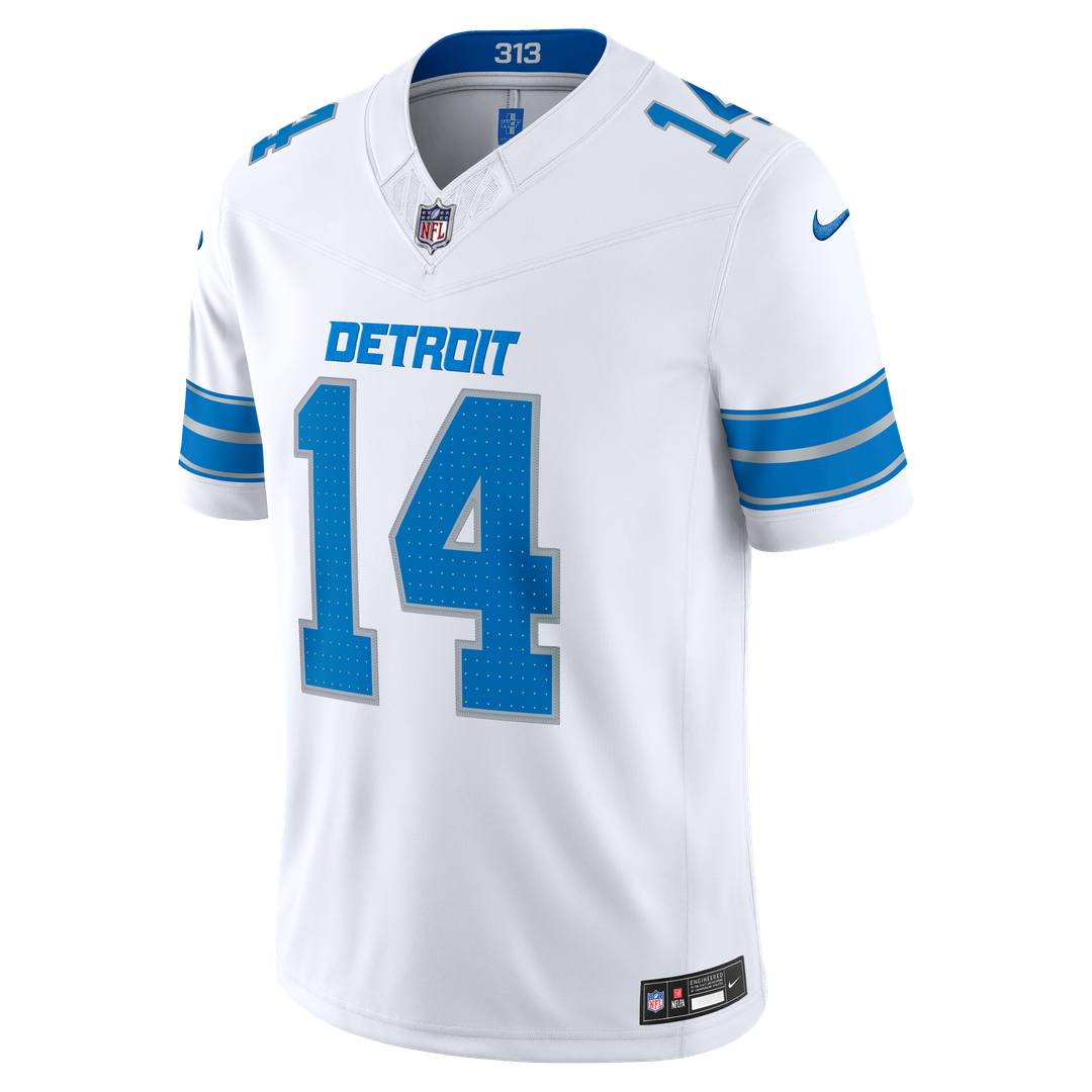Men's Detroit Lions Amon-Ra St. Brown Nike White Vapor F.U.S.E. Stitched Limited Jersey