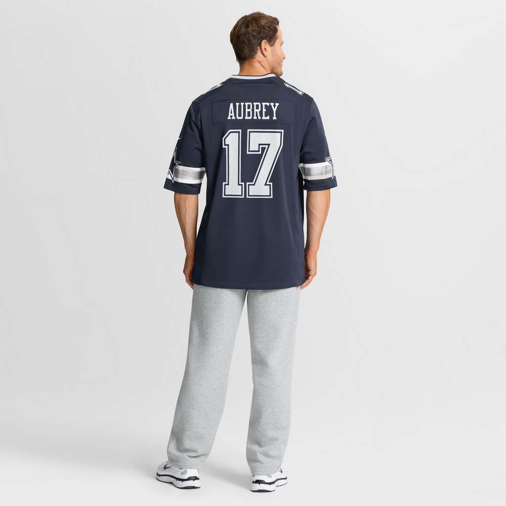 Men's Dallas Cowboys Brandon Aubrey Nike White Game Jersey