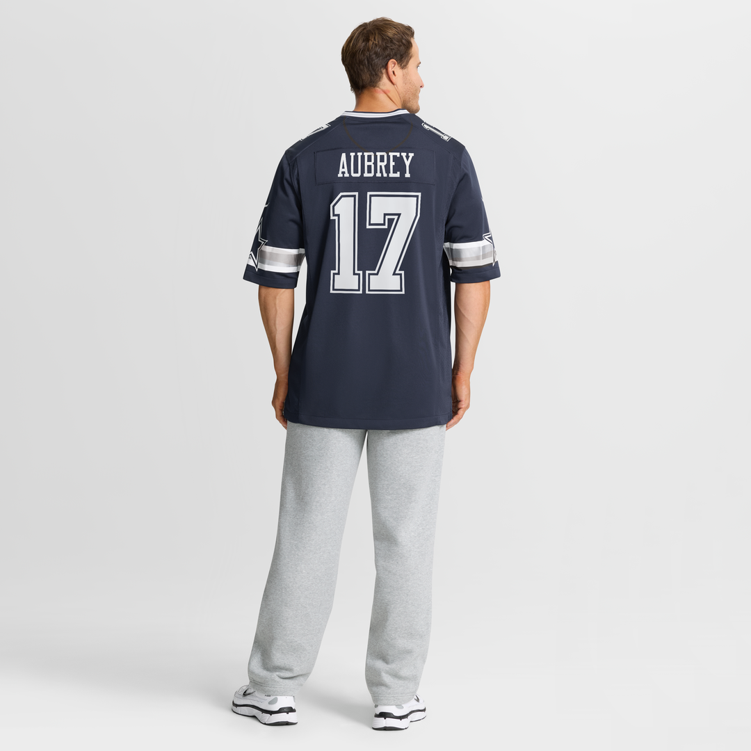 Men's Dallas Cowboys Brandon Aubrey Nike White Game Jersey