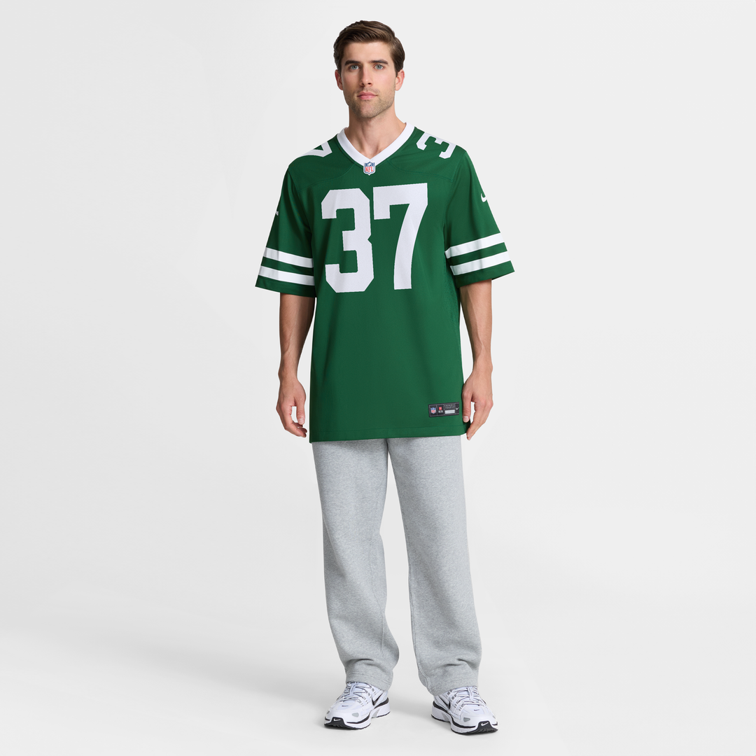 Men's New York Jets Qwan'tez Stiggers Nike Legacy Green Team Game Jersey