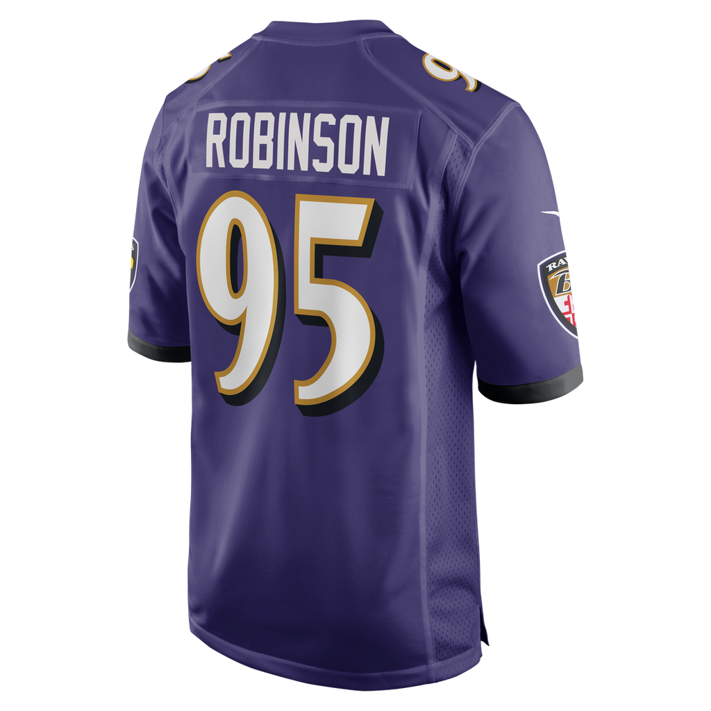 Men's Baltimore Ravens Tavius Robinson Nike  Purple Team Game Jersey