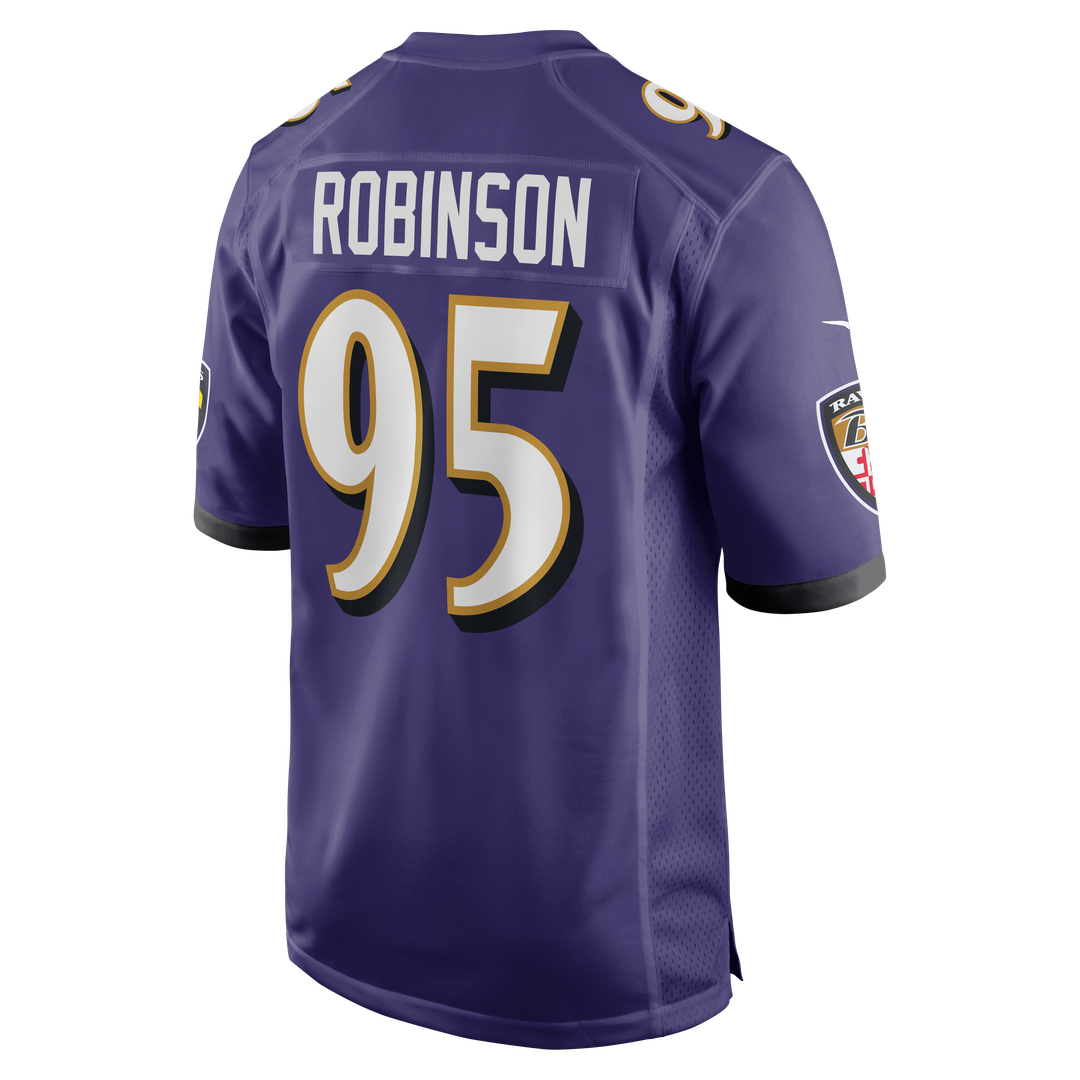 Men's Baltimore Ravens Tavius Robinson Nike  Purple Team Game Jersey