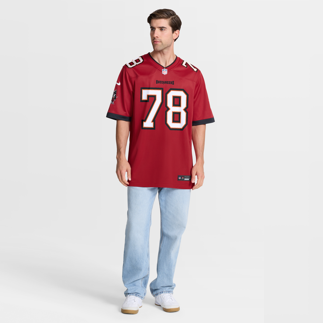 Men's Tampa Bay Buccaneers Tristan Wirfs Nike Red Player Game Jersey