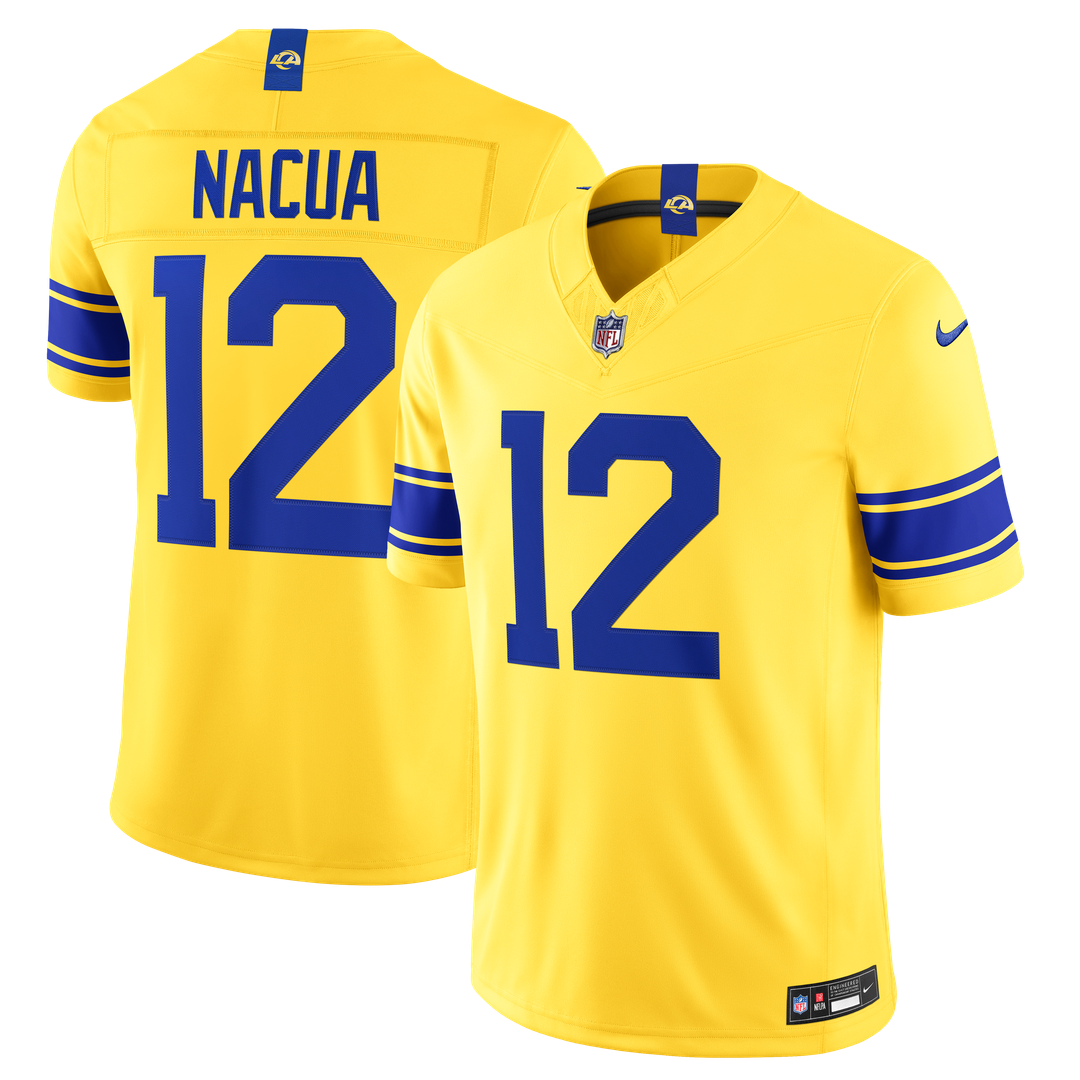 Men's Los Angeles Rams Puka Nacua Nike Royal Team Vapor F.U.S.E. Stitched Limited Jersey