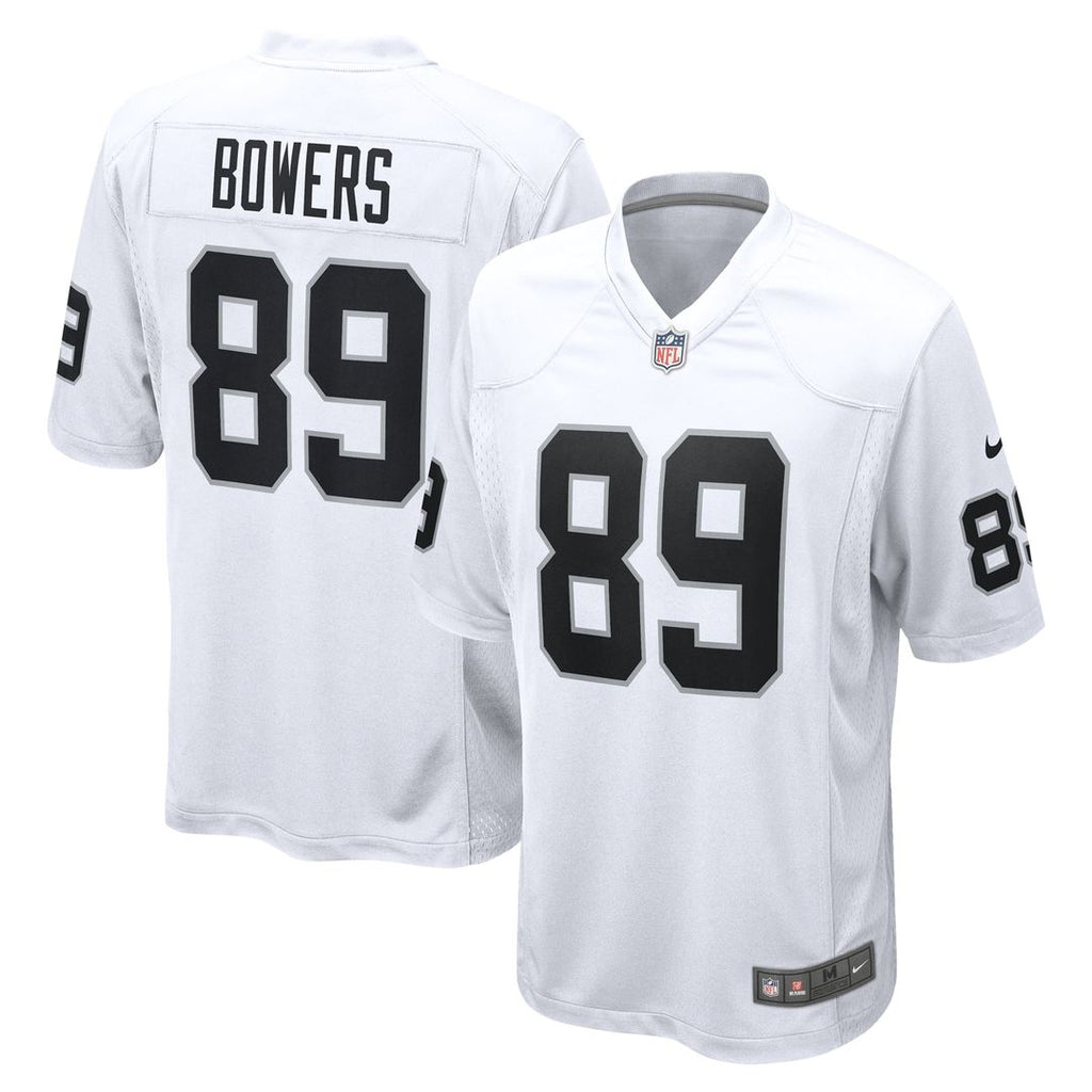 Men's Las Vegas Raiders Brock Bowers Nike  White Game Jersey