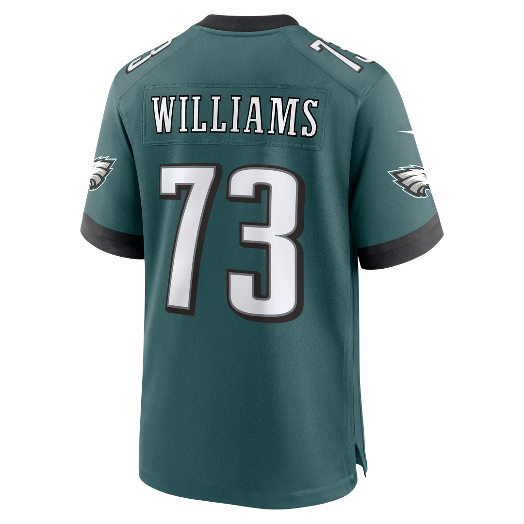 Men's Philadelphia Eagles Cameron Williams Nike  Midnight Green Team Game Jersey
