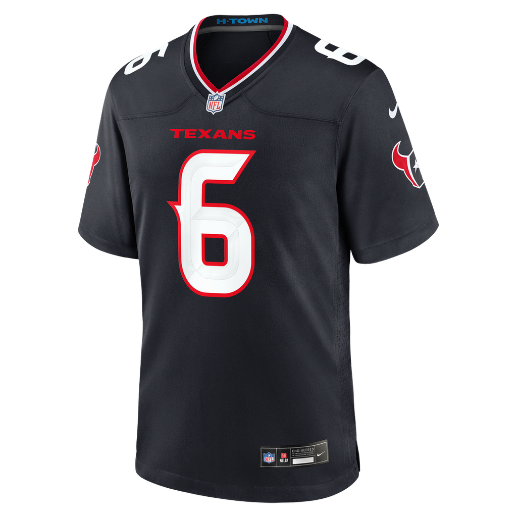 Men's Houston Texans Reed Blankenship Nike  Navy Team Game Jersey
