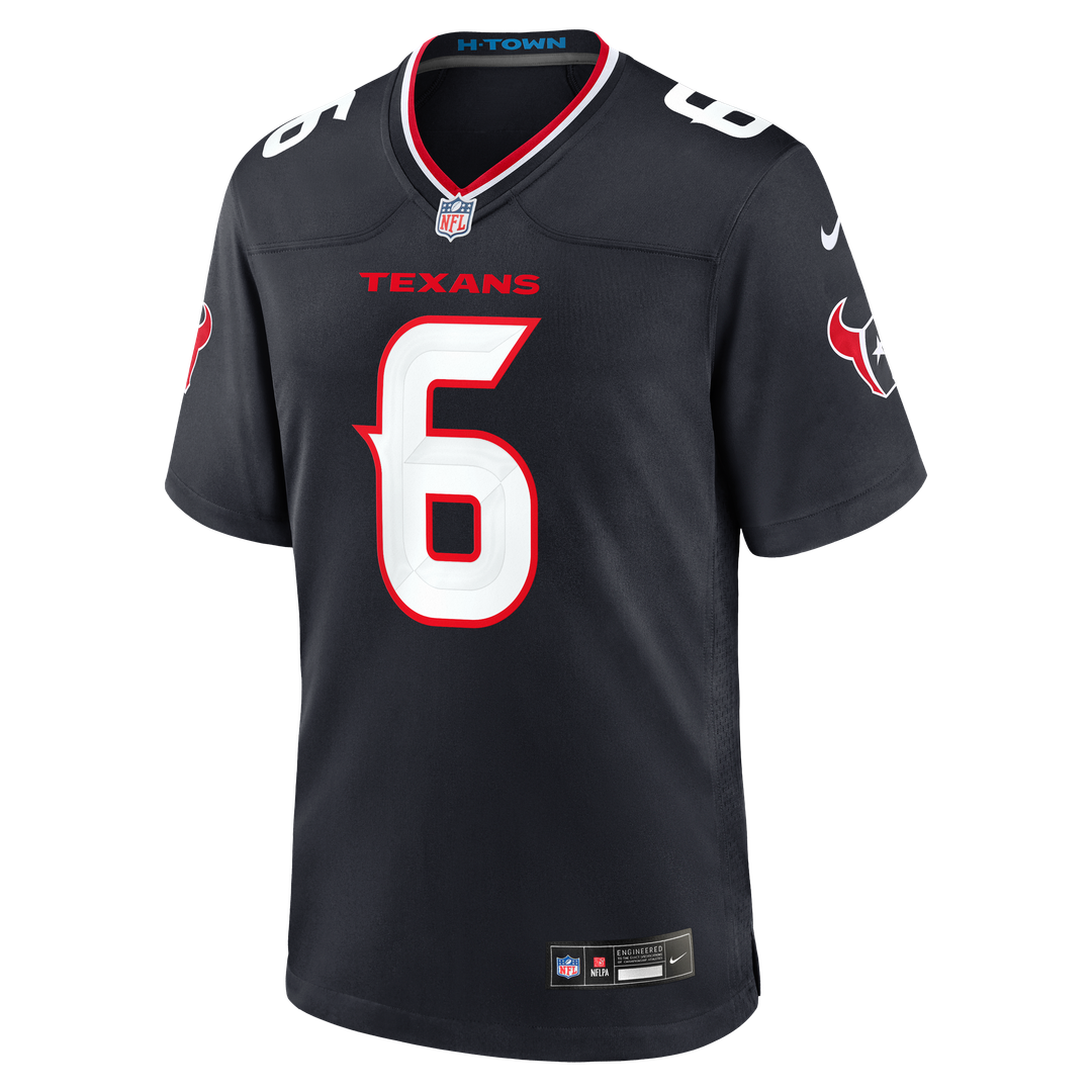 Men's Houston Texans Reed Blankenship Nike  Navy Team Game Jersey