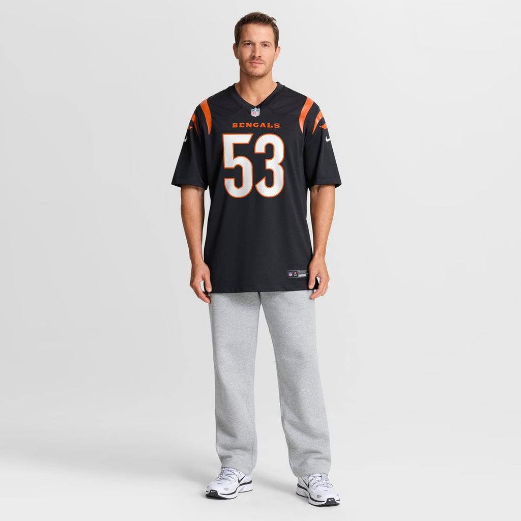 Men's Cincinnati Bengals Boye Mafe Nike  Black Team Game Jersey