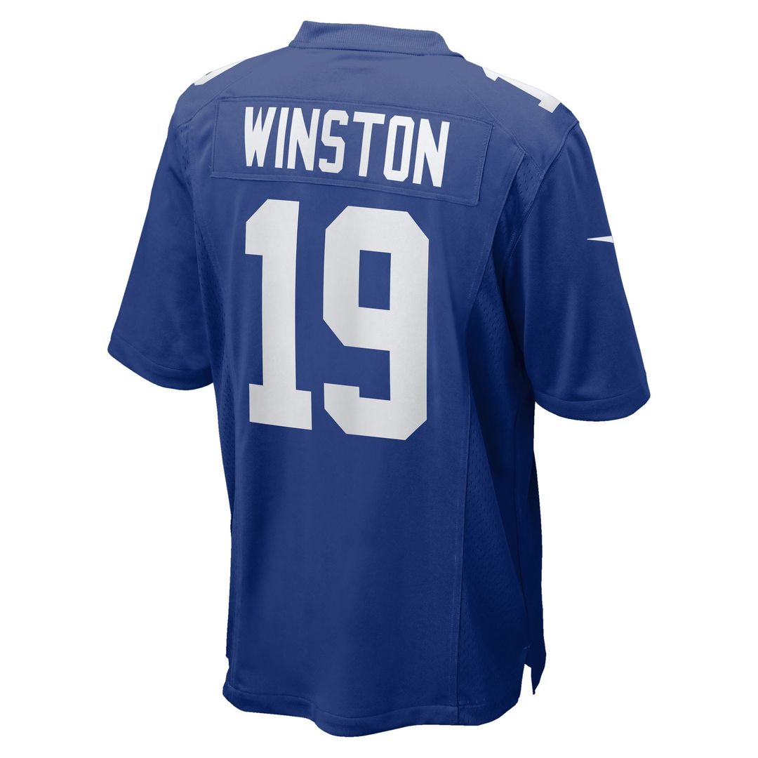 Men's New York Giants Jameis Winston Nike  Royal Team Game Jersey