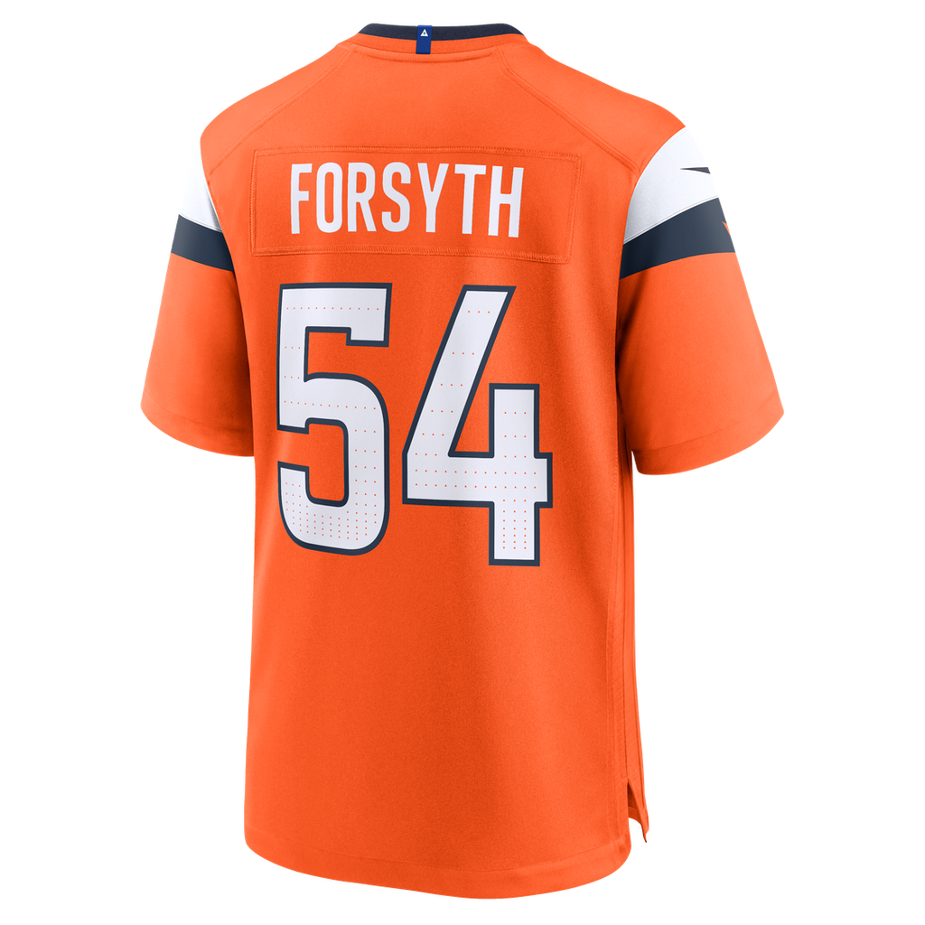 Men's Denver Broncos Alex Forsyth Nike  Orange Team Game Jersey
