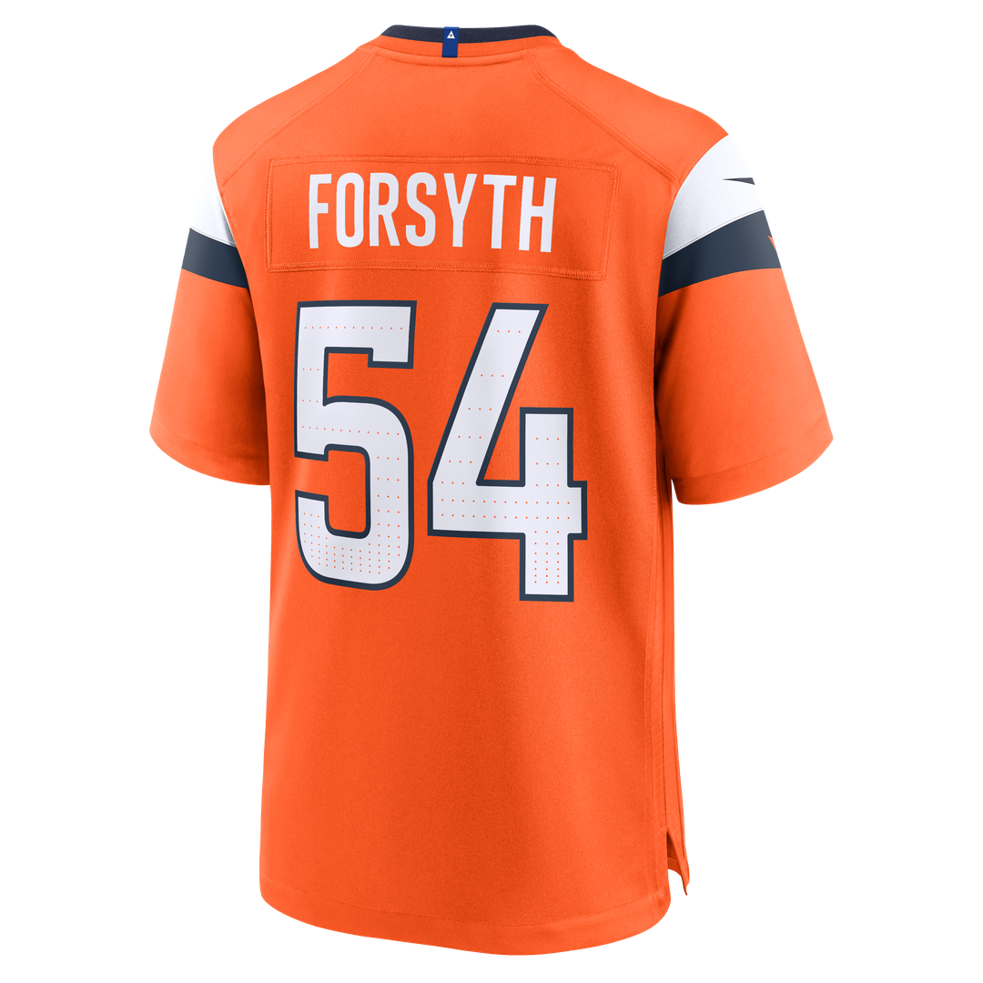 Men's Denver Broncos Alex Forsyth Nike  Orange Team Game Jersey