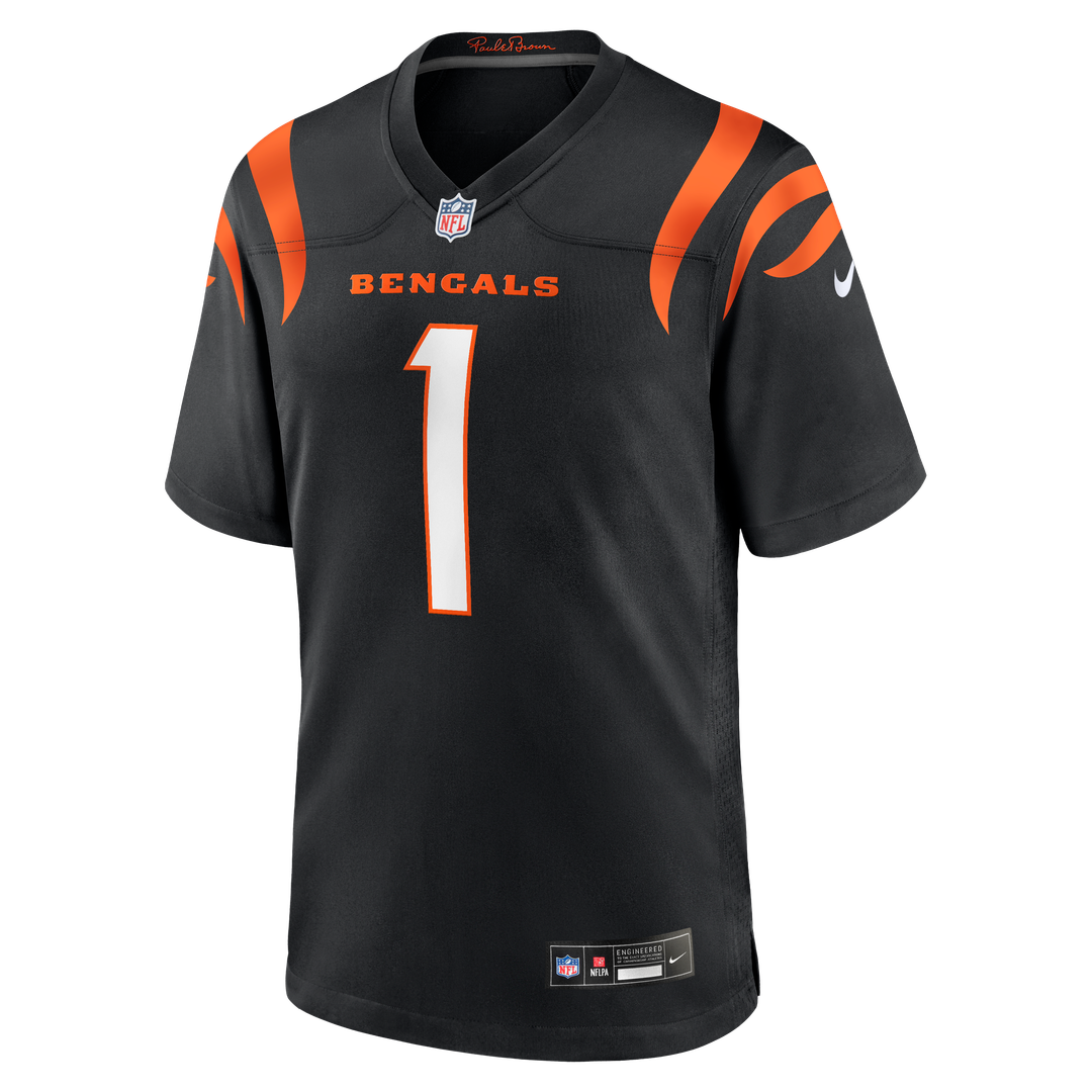 Men's Cincinnati Bengals Ja'Marr Chase Nike Black Game Jersey