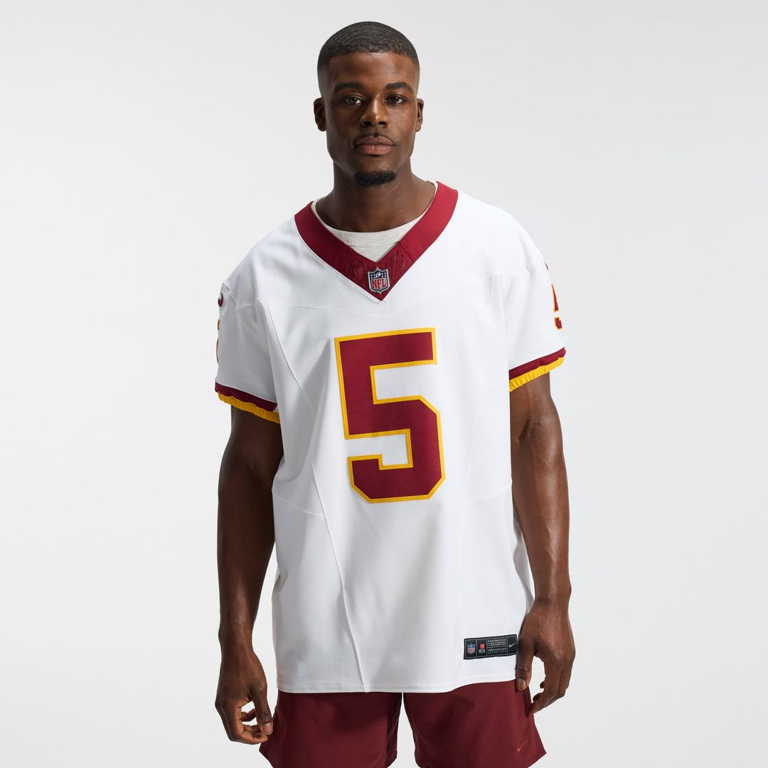 Men's Washington Commanders Jayden Daniels Nike White Alternate 2 Super Bowl Era Vapor F.U.S.E. Elite Jersey